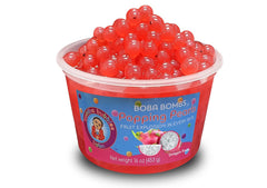 Premium Dragon Fruit Boba Bombs (c) Popping Boba Pearls