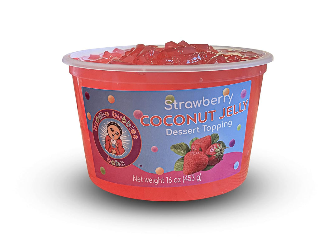 Premium Strawberry Coconut Jelly Dessert Topping