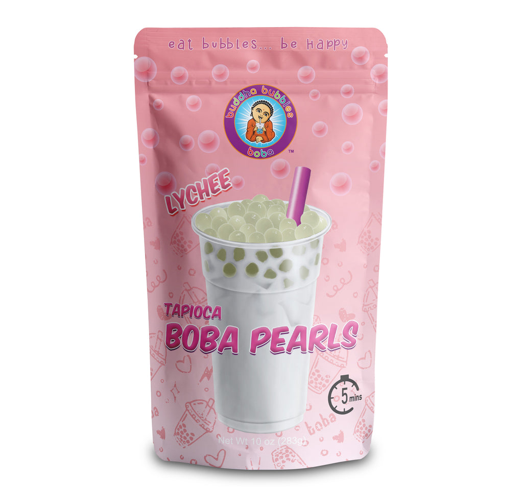 Premium Lychee Boba / Bubble Tea Tapioca Pearls D.I.Y. Ready in 5 Minutes