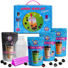 The NEW Jumbo "CLASSIC FLAVORS" Boba / Bubble Tea Party Kit