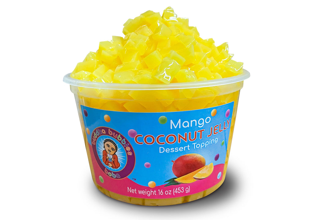 Premium Mango Coconut Jelly Topping