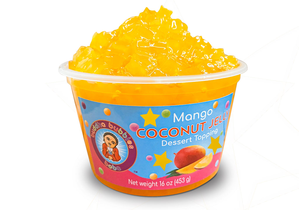 Premium STARS MANGO Coconut Jelly Dessert Topping