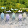 Set of 5 Boba / Bubble Tea Mason Jar Mug Kawaii Keychains / Keyrings by: Buddha Bubbles Boba