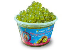 Premium Kiwi Fruit Boba Bombs (c) Popping Boba Pearls