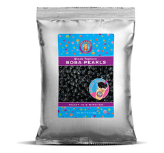 Premium QUICK COOK Black Boba / Bubble Tea Pearls Black Tapioca Pearls Ready in 5 Minutes (1 Kilo / 2.2 Pounds)