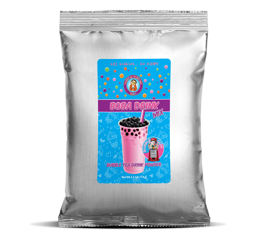 Premium BUBBLE GUM Boba / Bubble Tea Drink Mix Powder 1 Kilo  / 2.2 Pounds