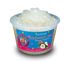 Coconut Jelly Dessert Topping by Buddha Bubbles Boba