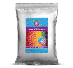 Premium RAINBOW Boba / Bubble Tea Tapioca Pearls Ready in 5 Minutes (1 Kilo / 2.2 Pounds)