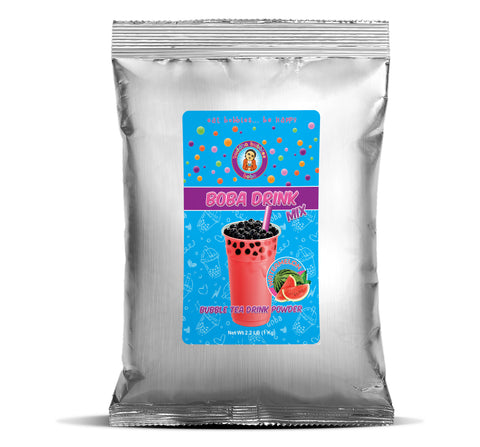 Premium WATERMELON Bubble Boba Tea Drink Mix Powder 1 Kilo (2.2 Pounds)