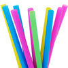 9" 50x Boba / Bubble Tea Fat Straw Solid Colors Mixed Individually Wrapped