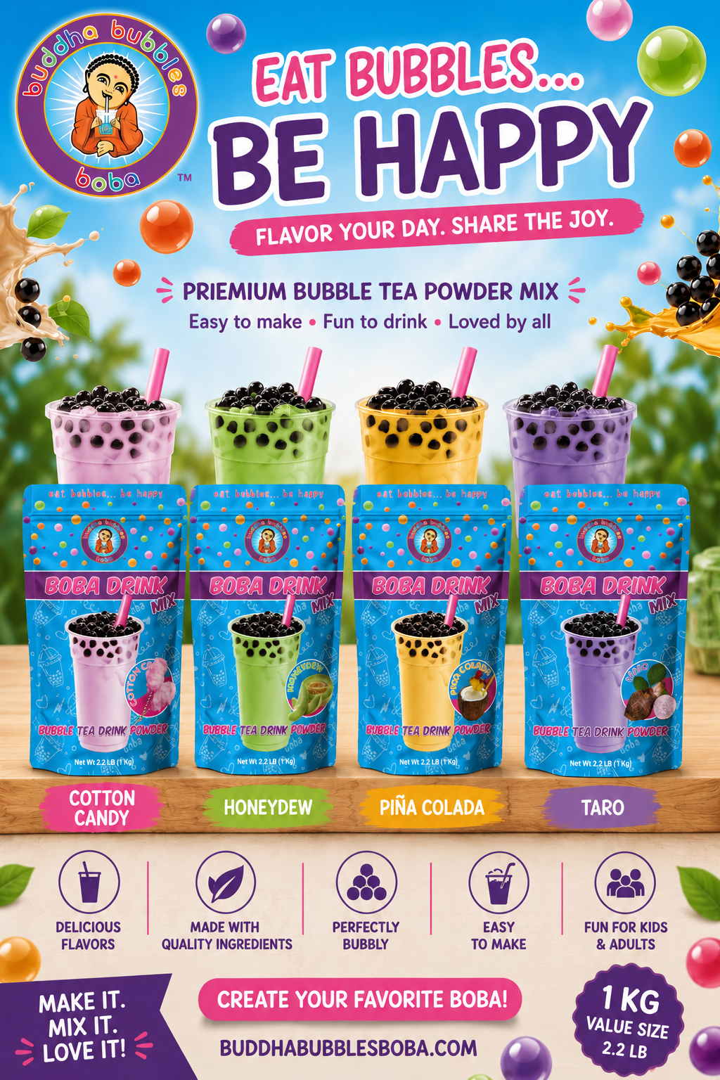 PINA COLADA Premium Drink Mix Powder