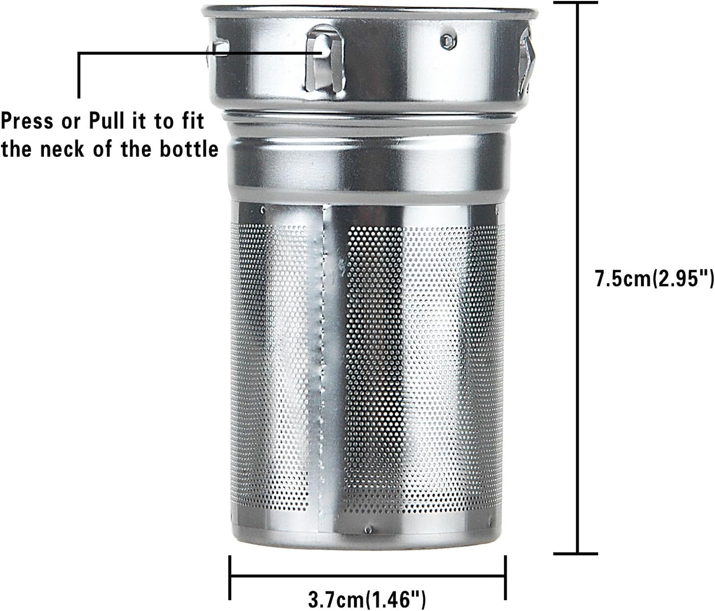 Tea Infuser Glass Water Bottle with Neoprene Sleeve and Bamboo Lid, Portable, To Go, Travel