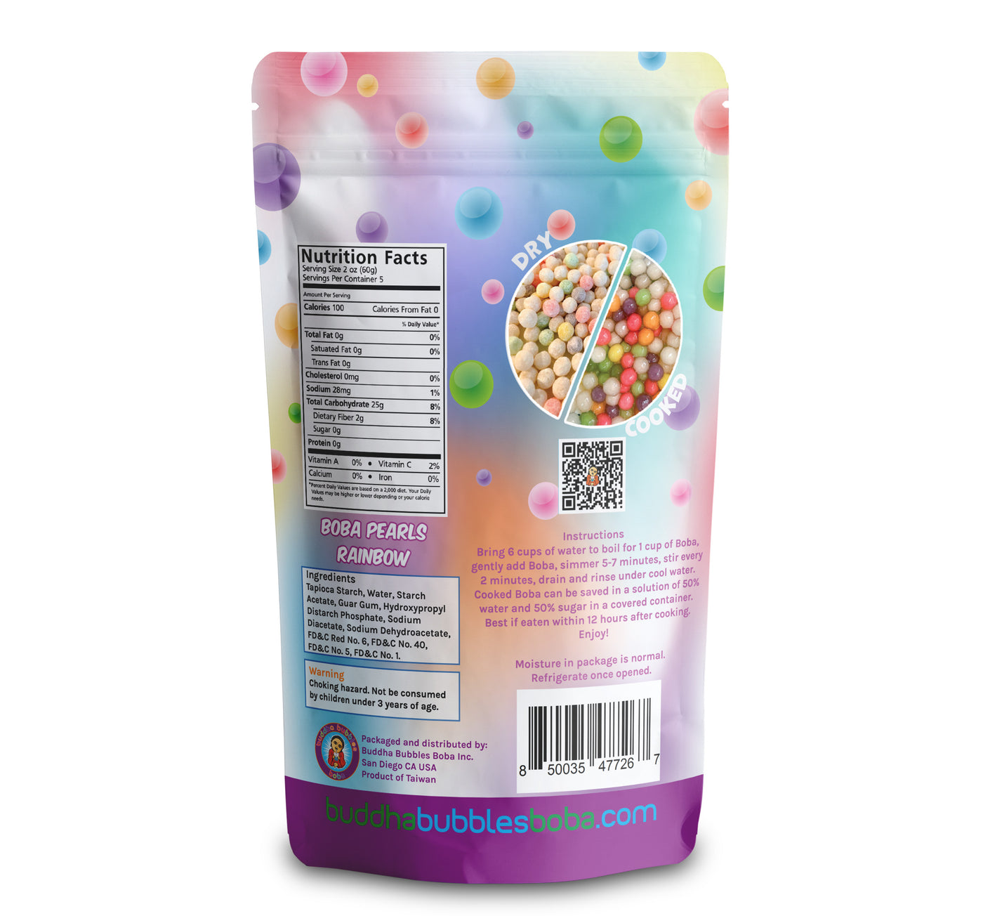 BOBA BUNDLE 3x Boba 50 STRAWS 5 Minute Boba / Tapioca Pearls by Buddha Bubbles