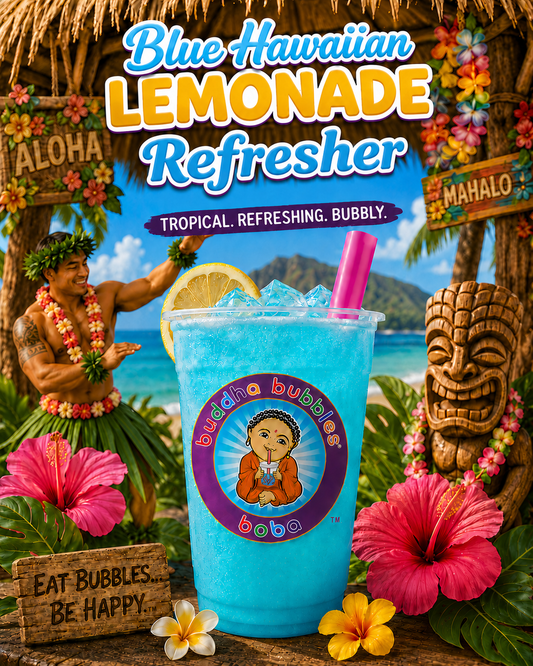 Premium BLUE HAWAIIAN LEMONADE Drink Mix Powder 1 Kilo / 2.2 Pounds
