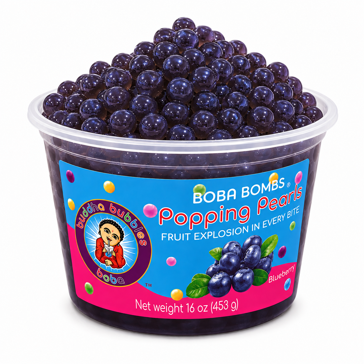Blueberry Premium Popping Boba Pearls