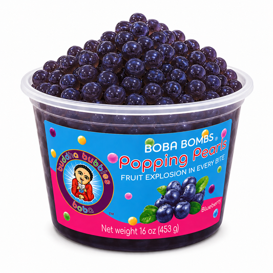 Blueberry Premium Popping Boba Pearls