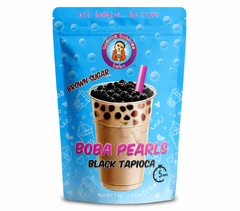 Premium QUICK COOK Black Boba / Bubble Tea Pearls Black Tapioca Pearls Ready in 5 Minutes (1 Kilo / 2.2 Pounds)