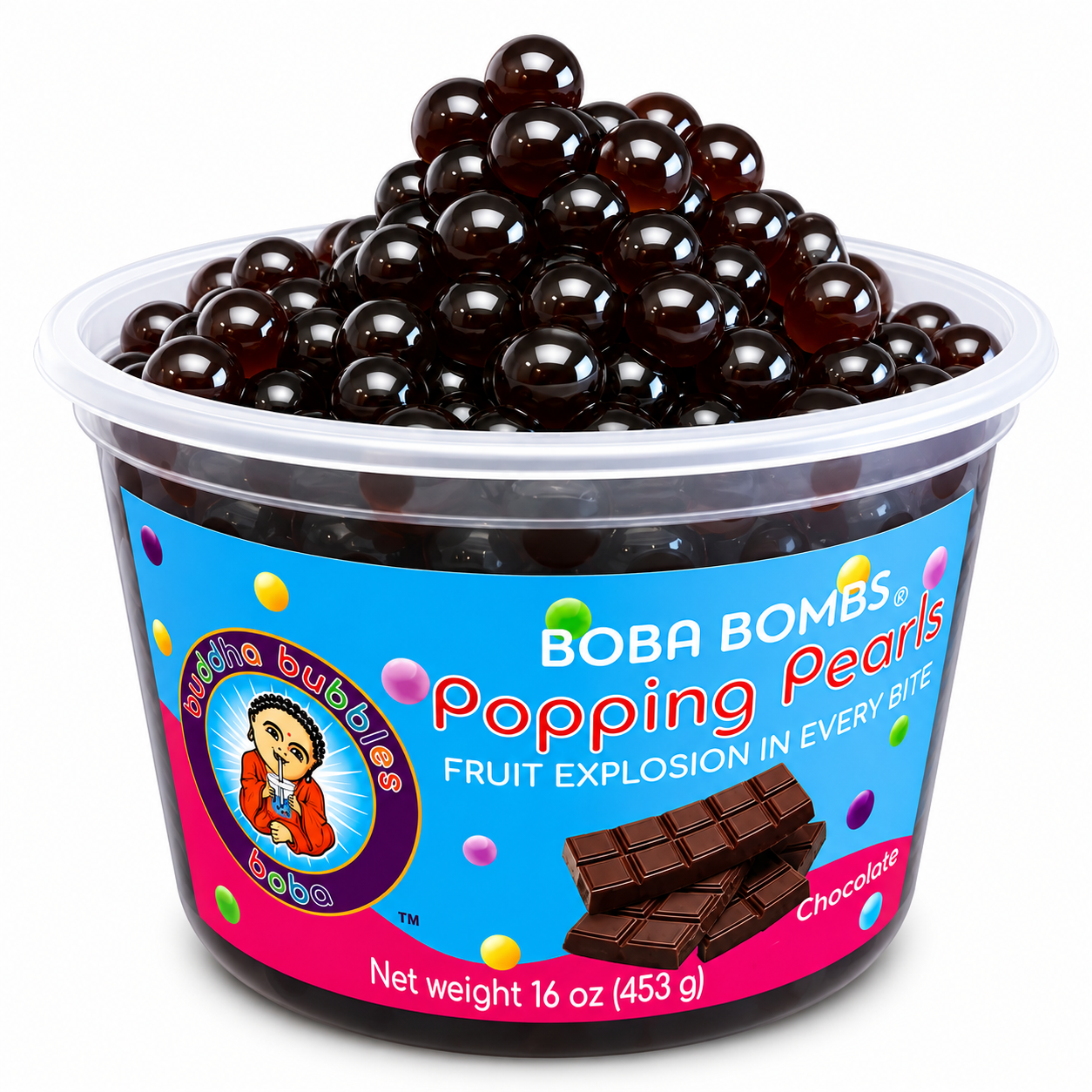 Chocolate Premium Popping Boba Pearls