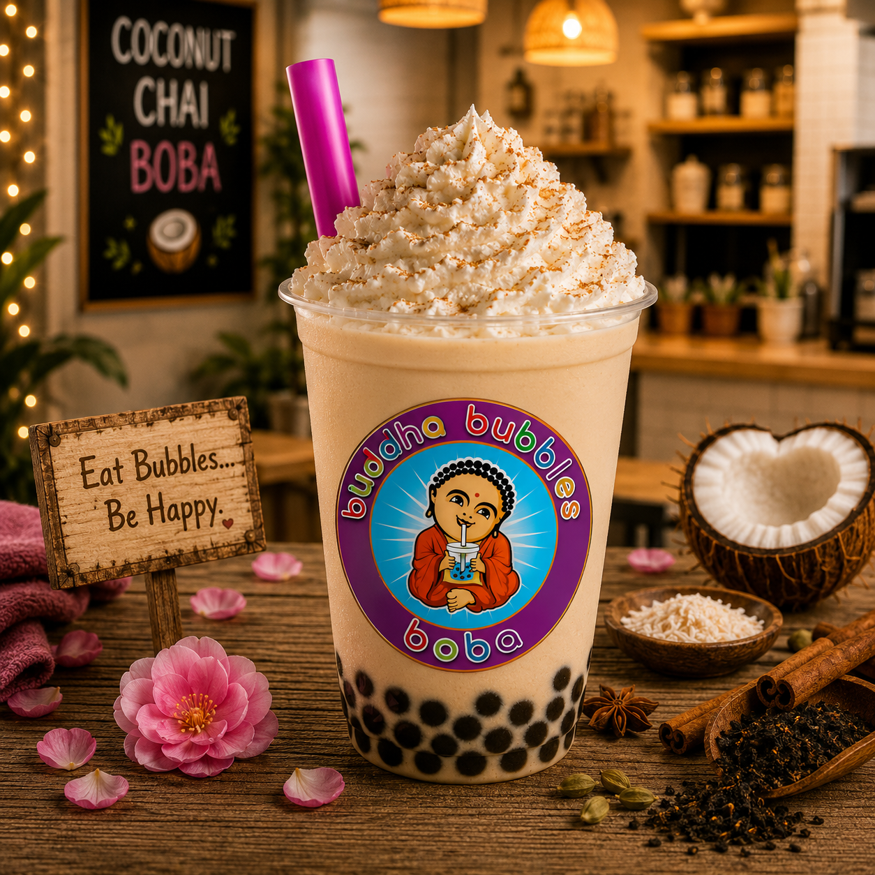 COCONUT CHAI Tea Latte Premium Drink Mix Powder