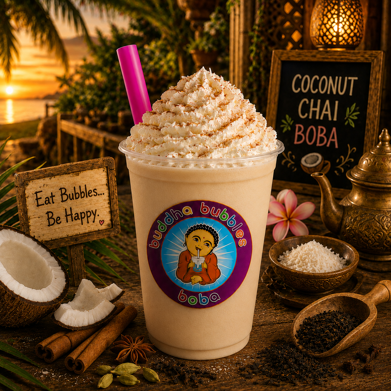 COCONUT CHAI Tea Latte Premium Drink Mix Powder