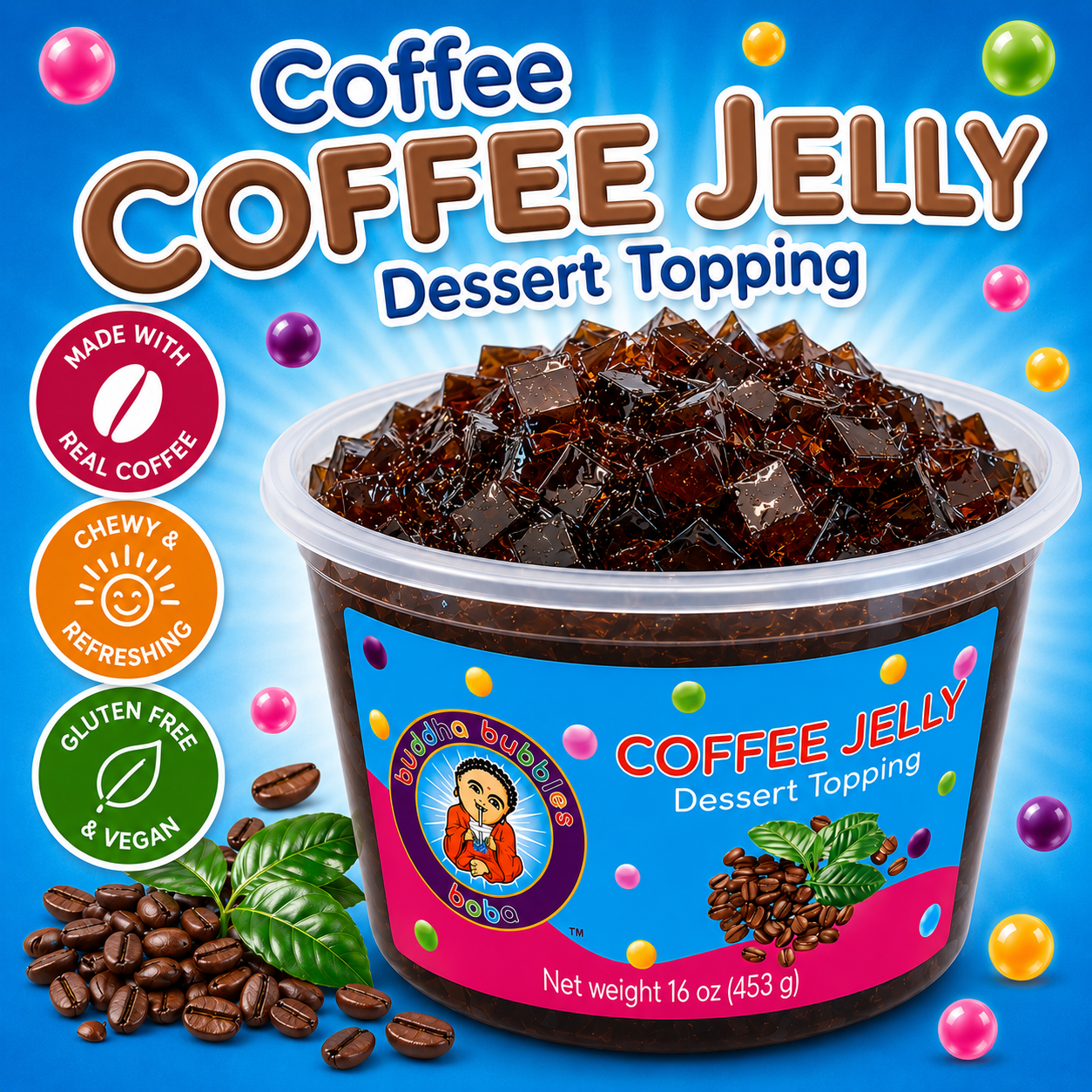 Espresso Premium Coffee Jelly Dessert Topping