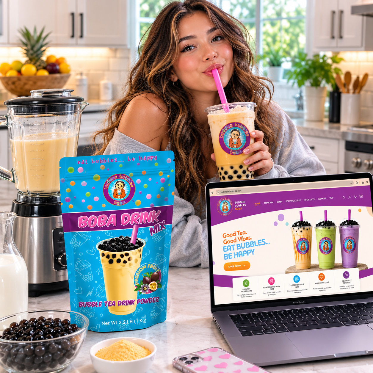 $100 A Perfect Holidays Gift for Everyone BUDDHA BUBBLES BOBA Gift Card
