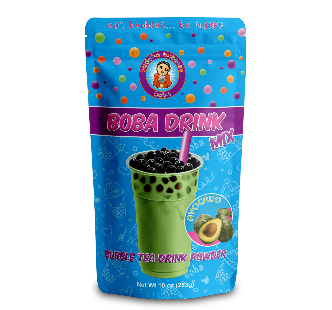 10 Ounces AVOCADO Boba Bubble Tea Drink Mix Powder