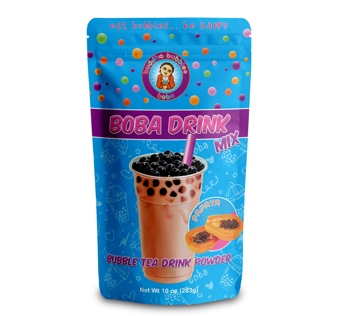 10 Ounces PAPAYA Bubble / Boba Tea Drink Mix Powder