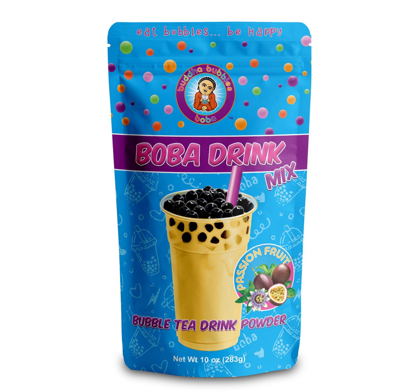 10 ounces PASSION FRUIT Boba Bubble Tea Drink Mix Powder