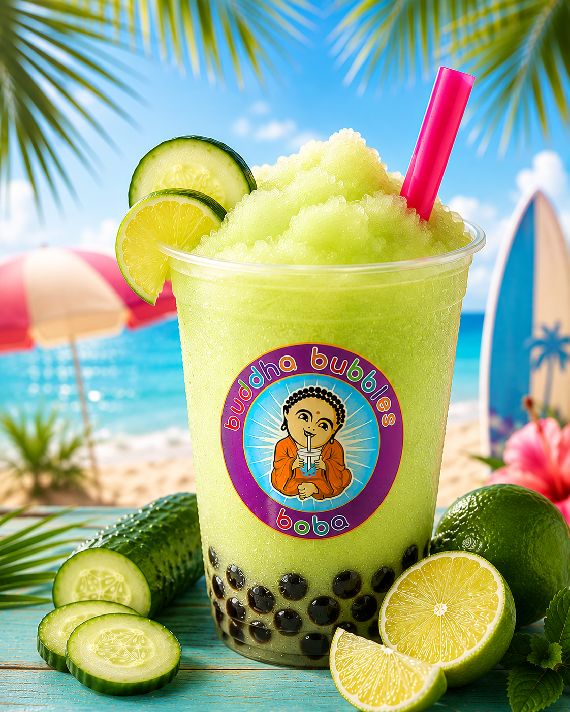 Cucumber Lime Premium Refresher / Slushie Drink Mix Powder