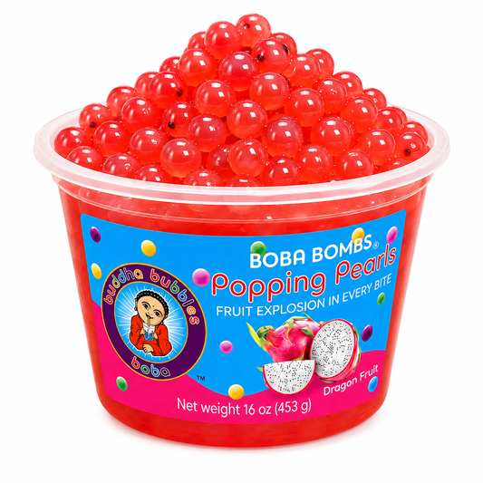 Dragon Fruit Premium Popping Boba Pearls