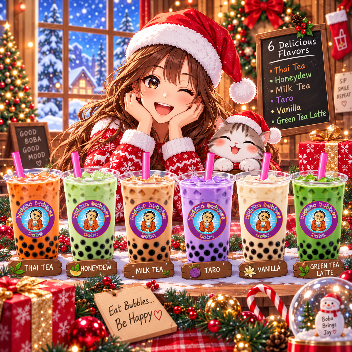 The Original Ultimate D.I.Y. Bubble Tea Party Kit (Classic Flavors)