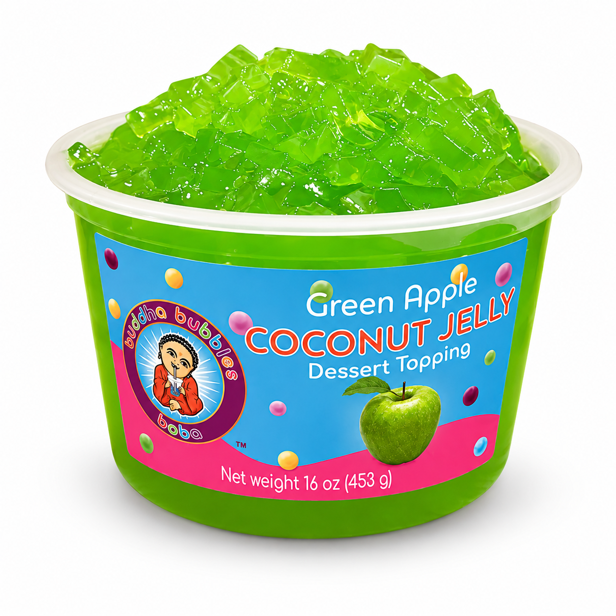 Green Apple Premium Coconut Jelly Dessert Topping