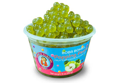 Sour Green Apple Boba Bombs (c) Popping / Bursting Boba Pearls