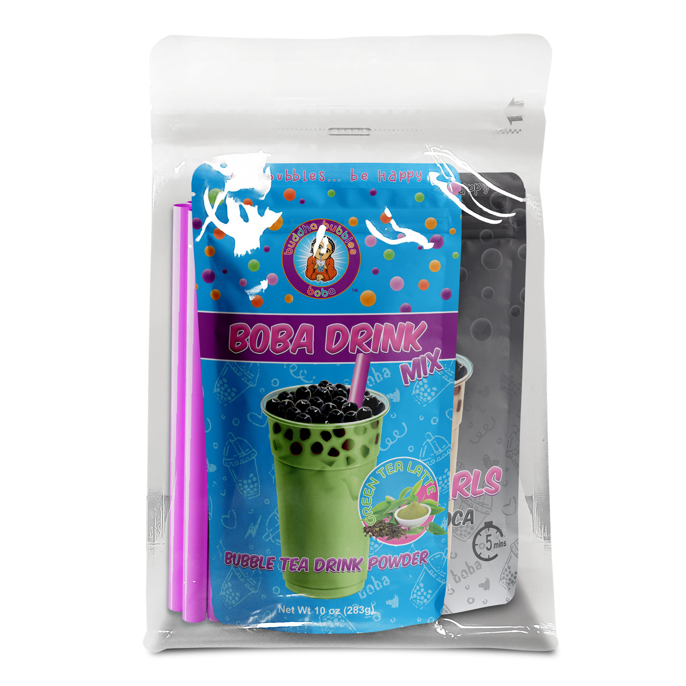 Premium MATCHA GREEN TEA LATTE Boba / Bubble Tea Drink Kit