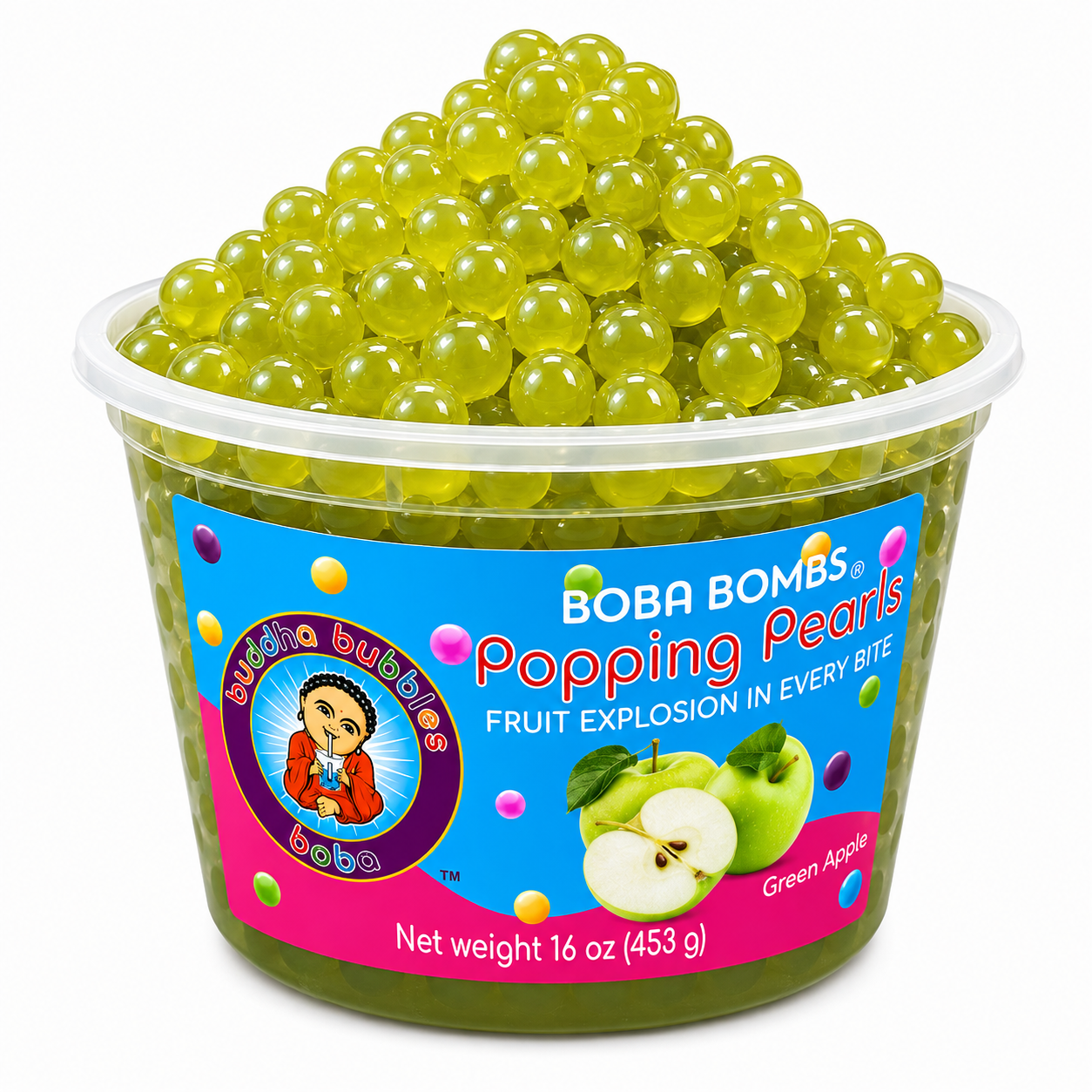 Green Apple Premium Popping Boba Pearls