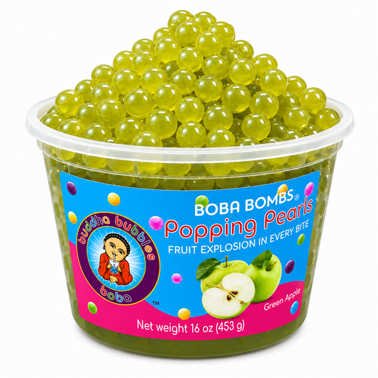 Green Apple Premium Popping Boba Pearls