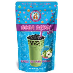 Premium SOUR GREEN APPLE Boba / Bubble Tea Powder Mix Powder 1 Kilo (2.2 Pounds)