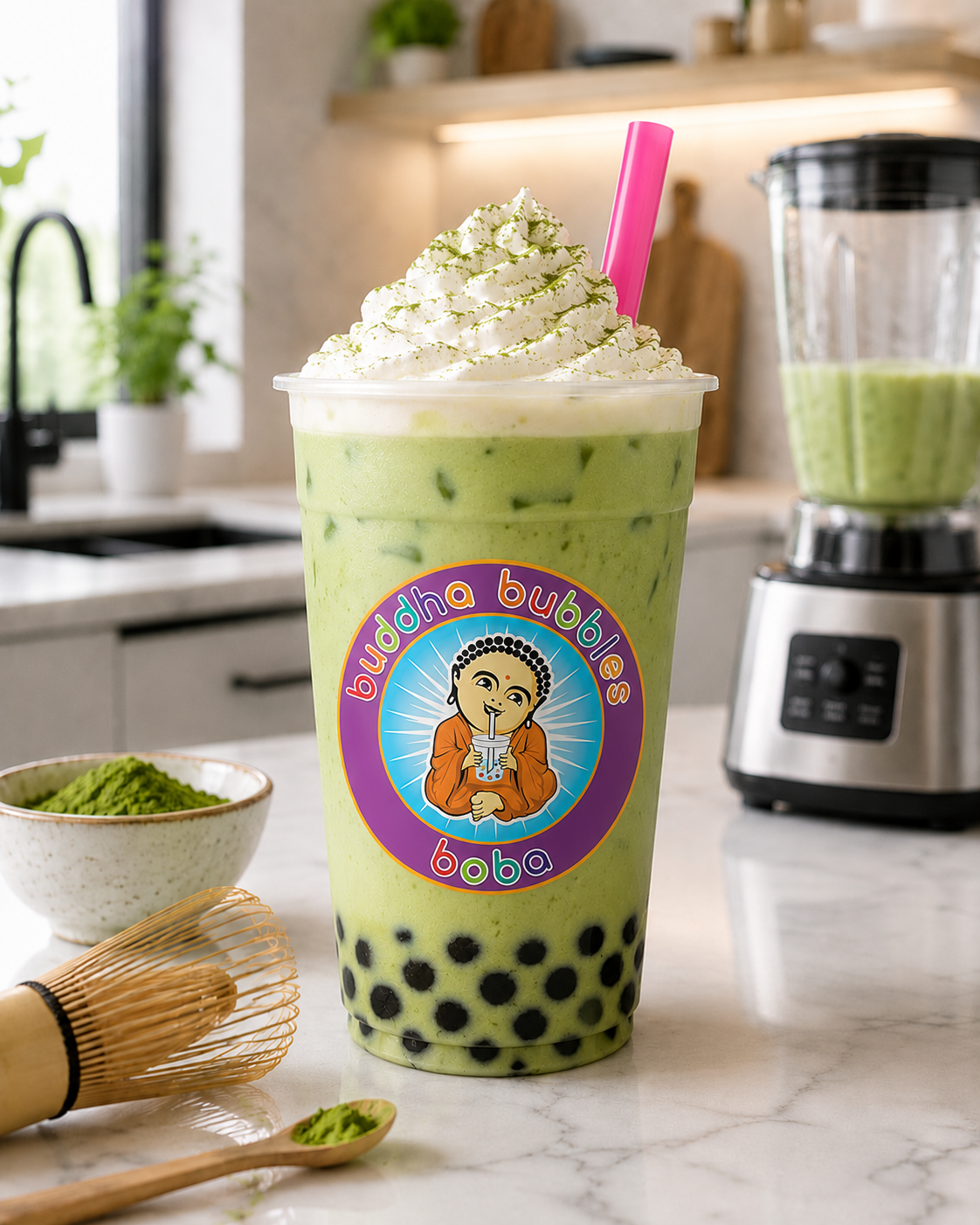 MATCHA GREEN TEA LATTE / Matcha Frap Premium Drink Mix Powder