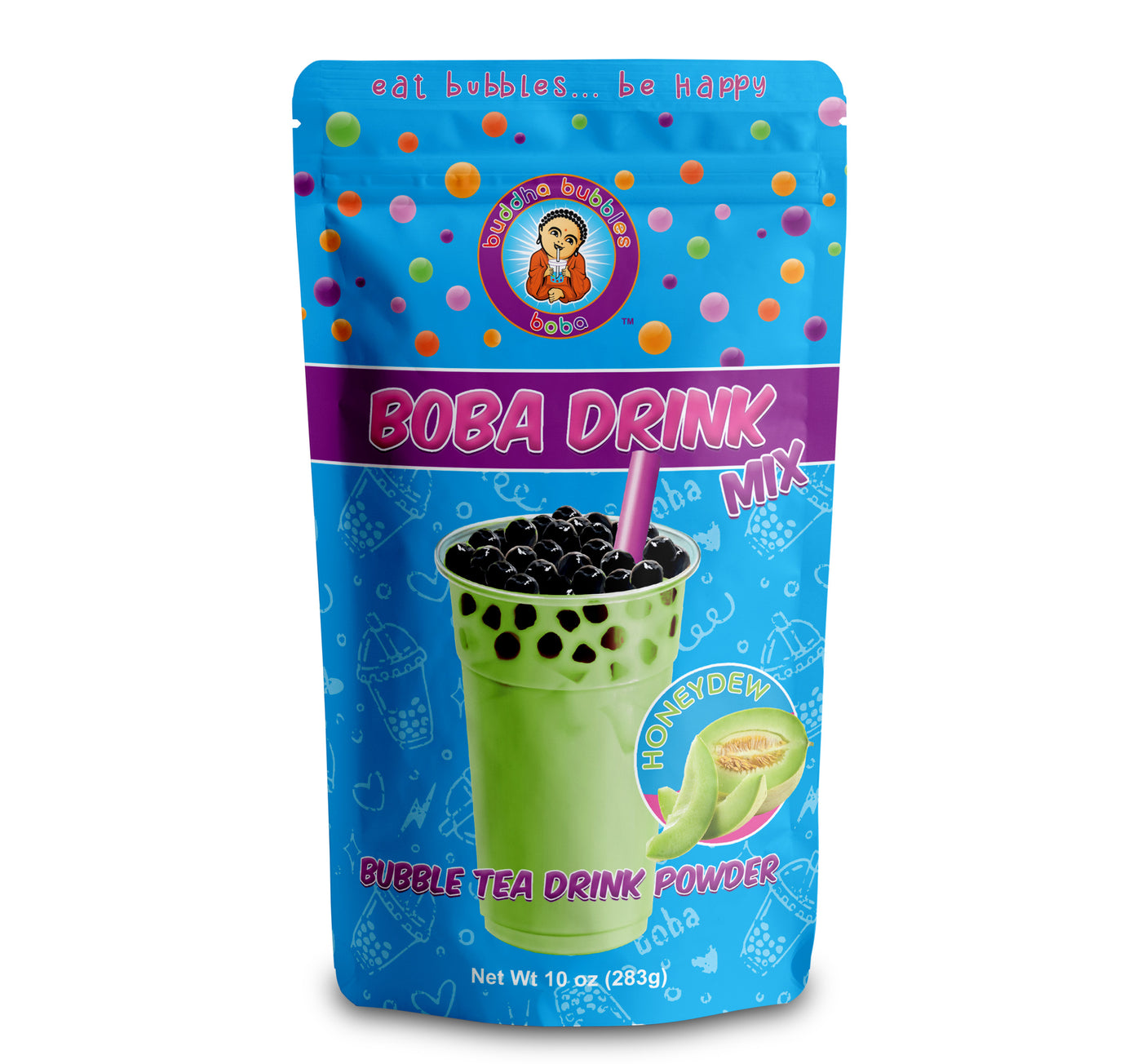 10 ounces HONEYDEW MELON Boba / Bubble Tea Drink Mix Powder