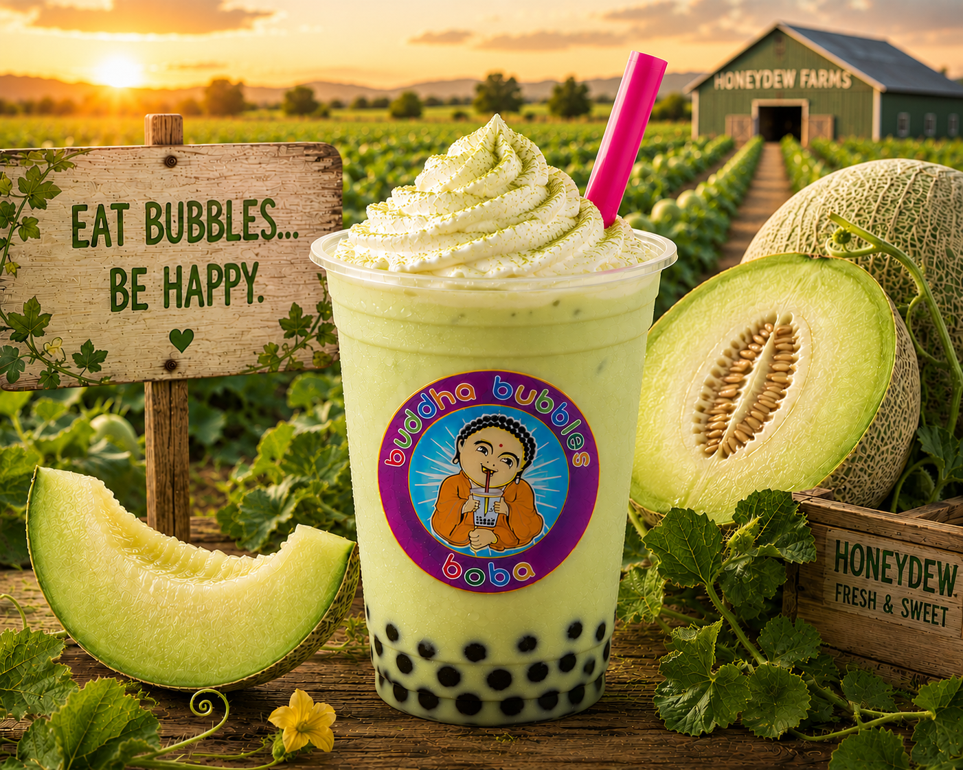 HONEYDEW MELON Premium Drink Mix Powder
