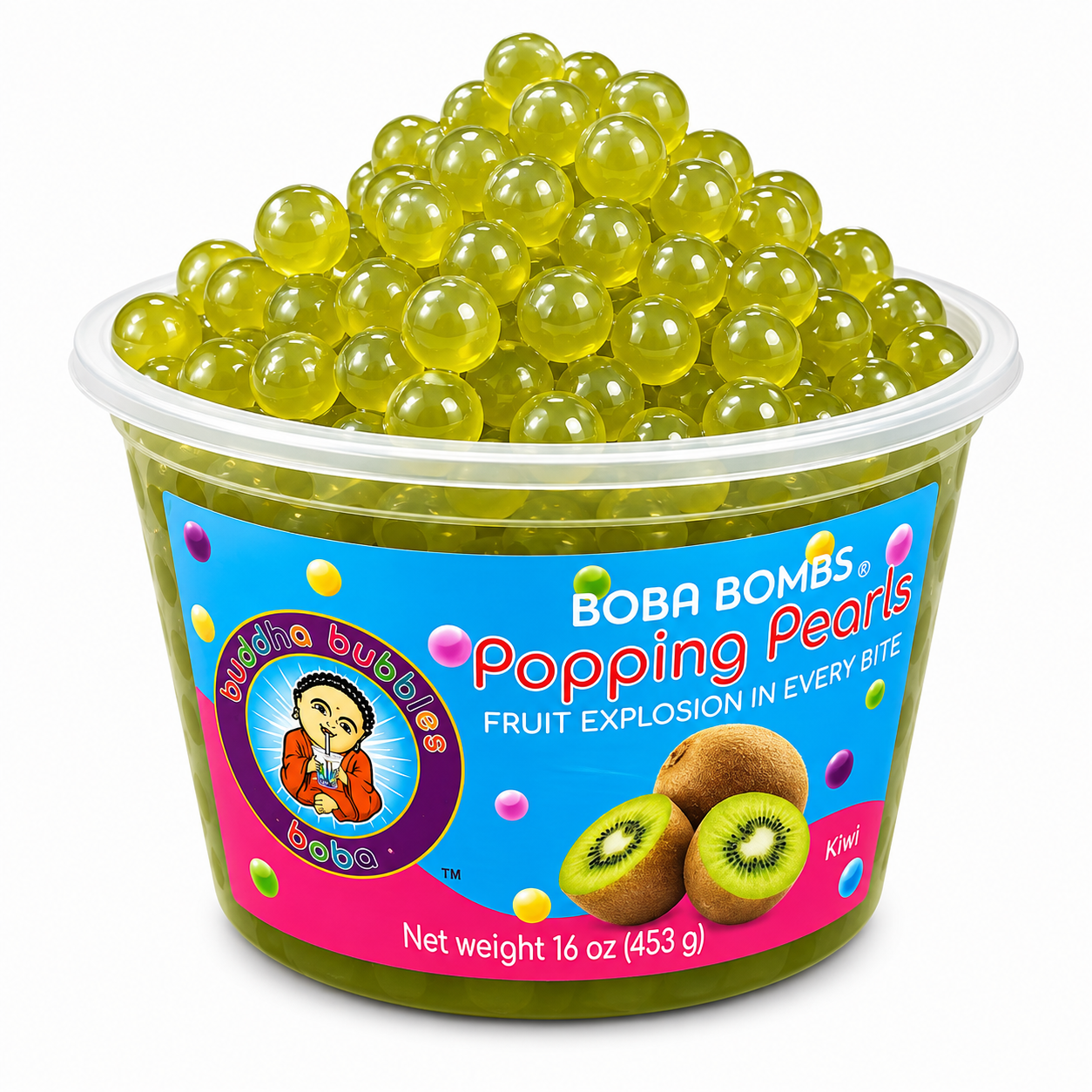 Kiwi Fruit Premium Popping Boba Pearls