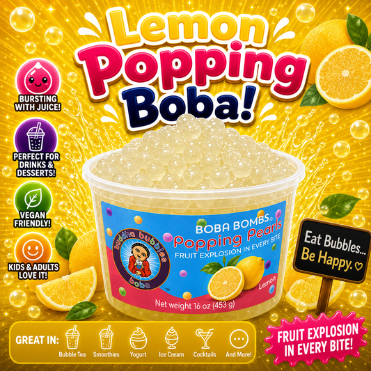 Lemon Premium Boba Popping / Bursting Boba Pearls