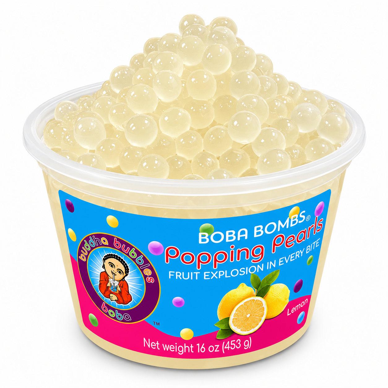 Lemon Premium Popping Boba Pearls