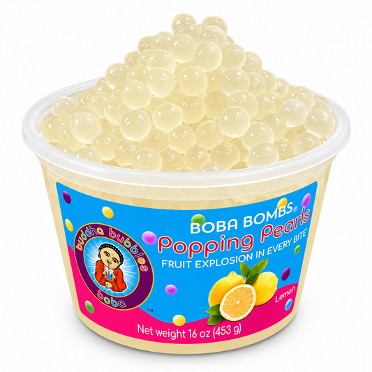 Lemon Premium Popping Boba Pearls
