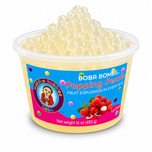 Lychee Premium Popping Boba Pearls