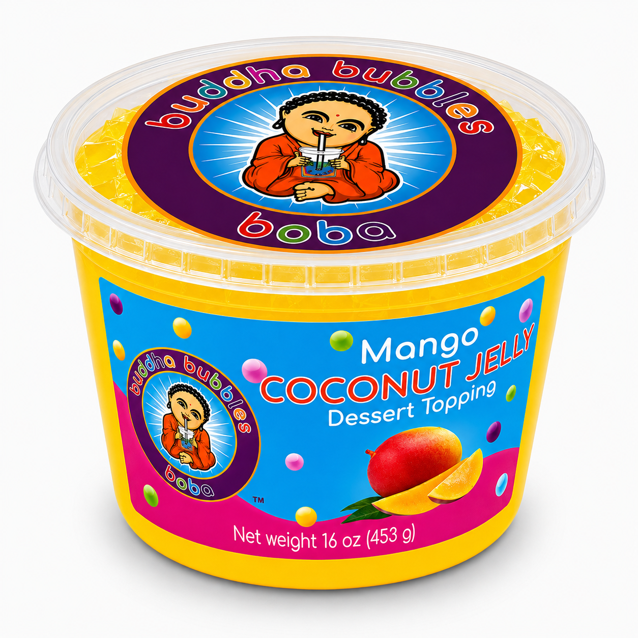 Mango Premium Coconut Jelly Topping