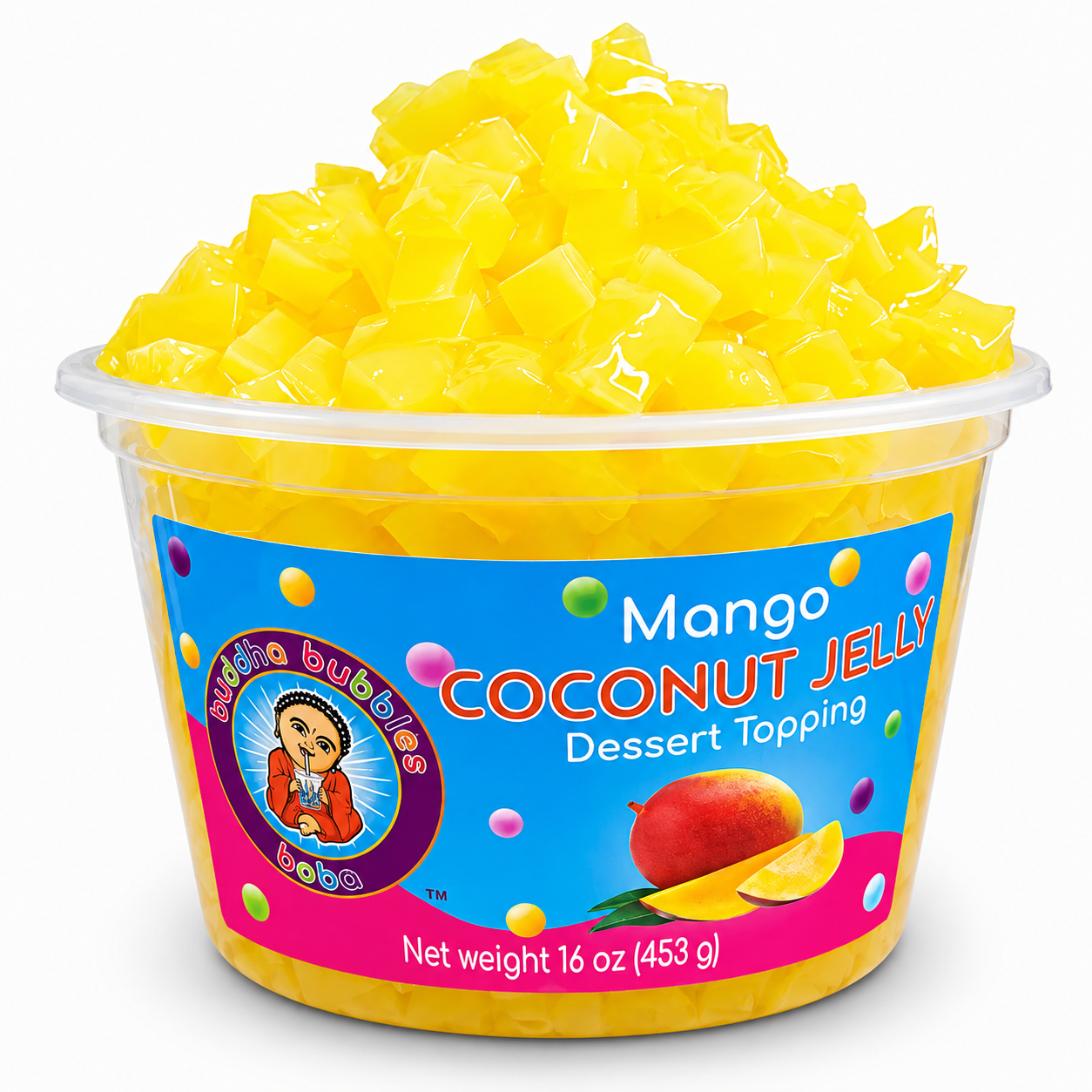 Mango Premium Coconut Jelly Topping