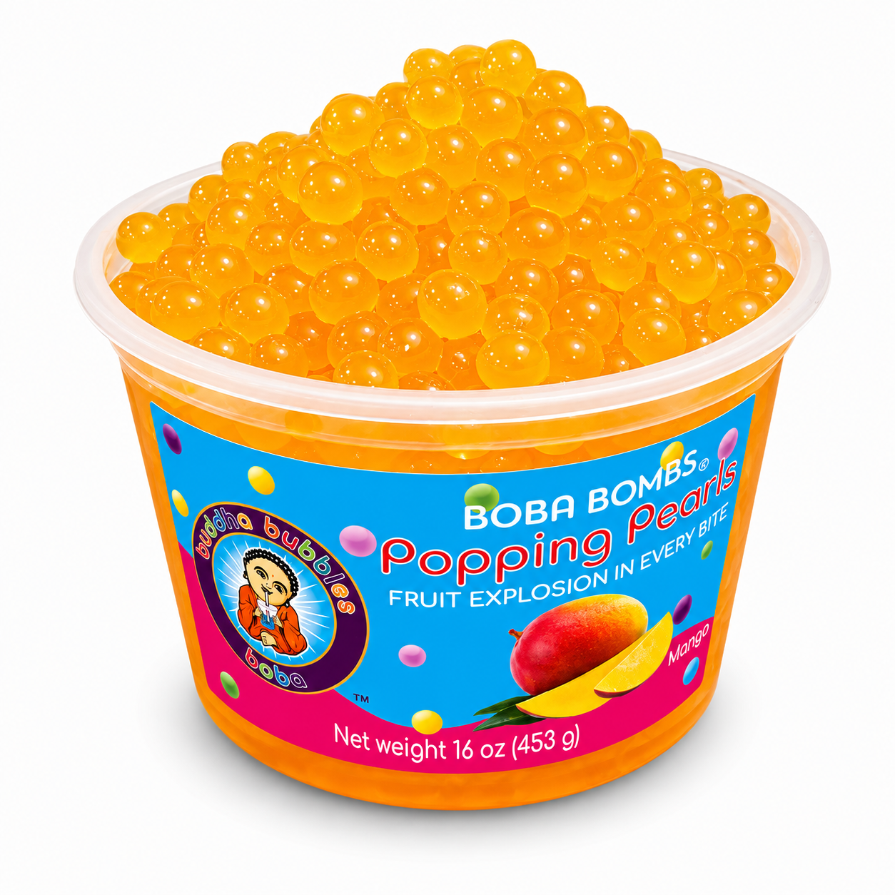 Mango Premium Popping Boba Pearls