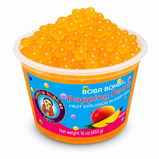 Mango Premium Popping Boba Pearls